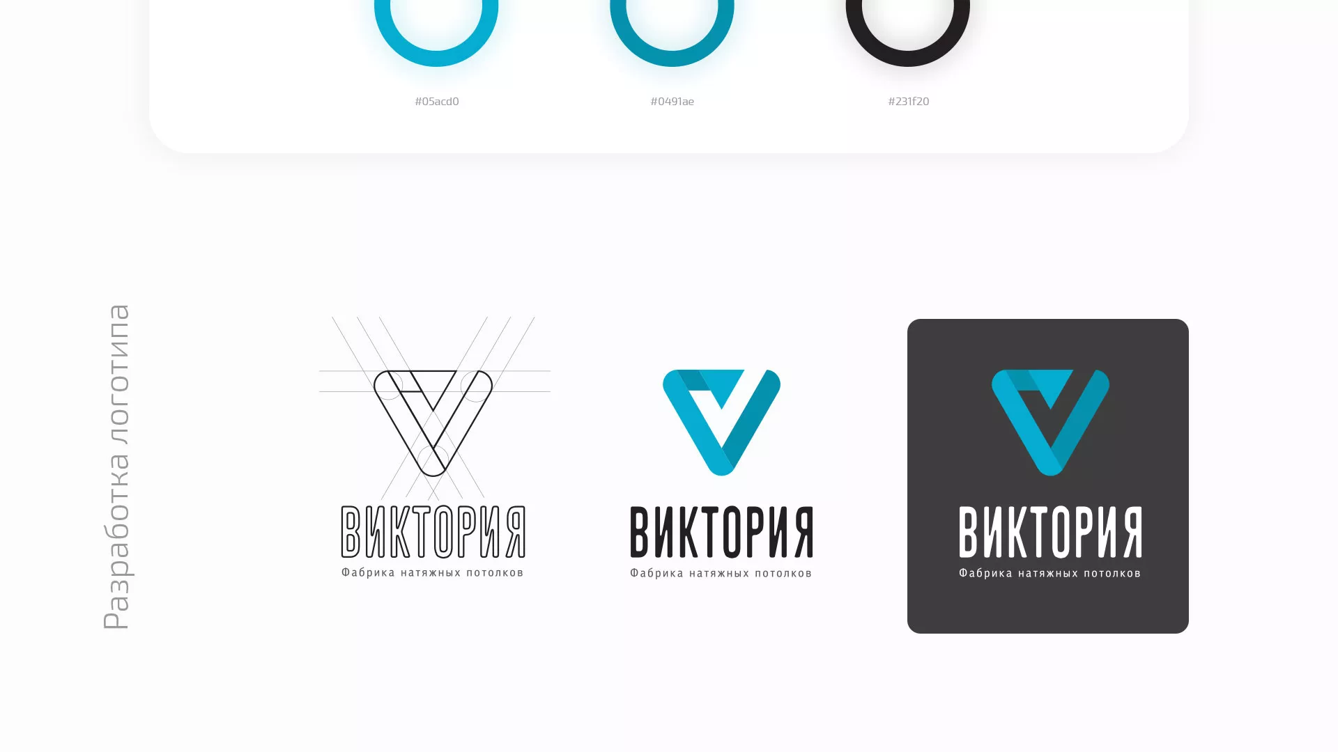 Разработка фирменного стиля компании по продаже и установке натяжных потолков в Чите